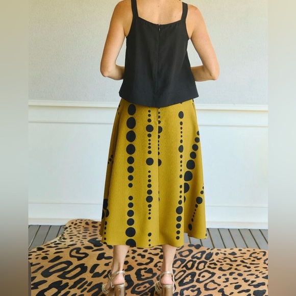 NWT BURU Laura Skirt in Dijon Dots | Medium - Picture 12 of 13